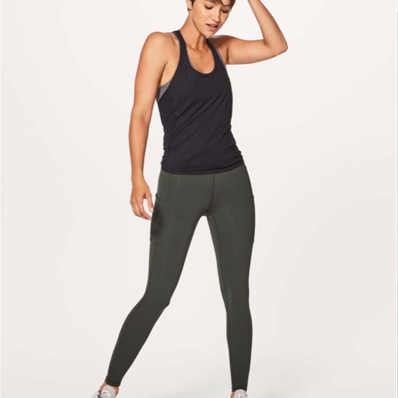 Lululemon Speed Up Tight 28” in Dark Olive - Picture 2 of 4